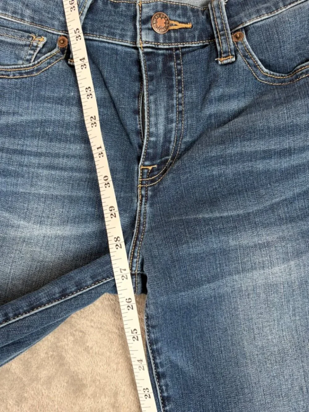 Lucky Brand Ava Skinny Jeans Women's 6/28 Medium Wash Skinny Stretch Preppy Chic